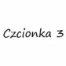 Czcionka 3