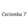 Czcionka 7